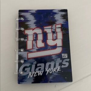 New York Giants Refillable Acrylic Notebook, Brand New!